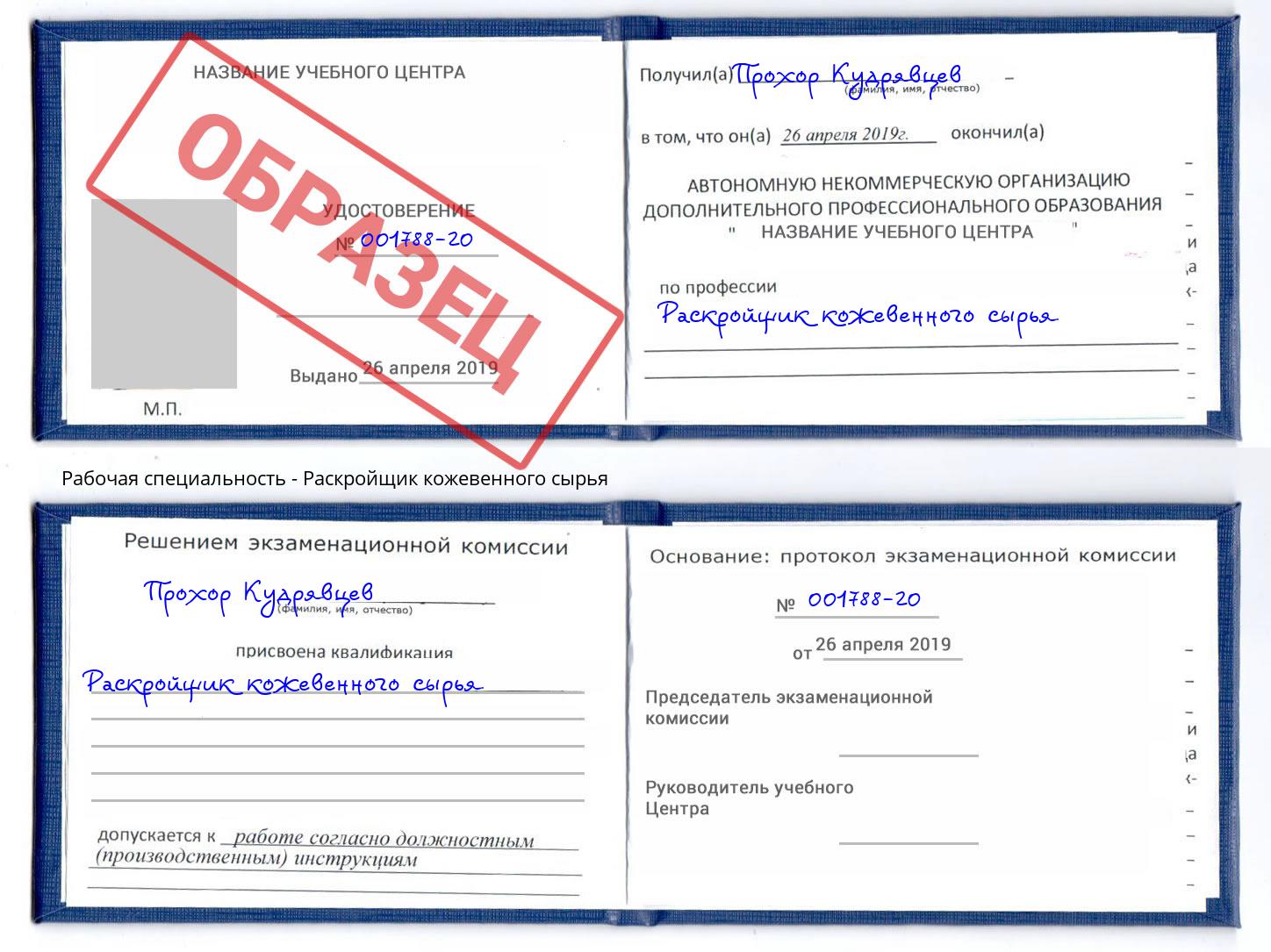 Раскройщик кожевенного сырья Дубна